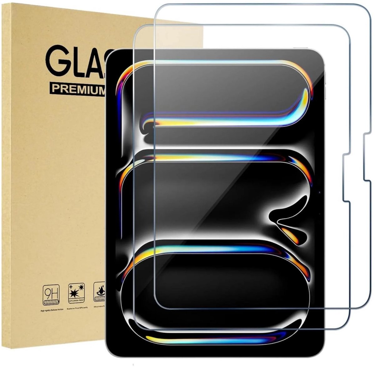 Casalora Tablet Screenprotector – Geschikt voor iPad Pro 2025 / 2024 (11 inch) & iPad Pro M4/M5 (11 inch) – Schermbescherming – Glas – 2 PACK