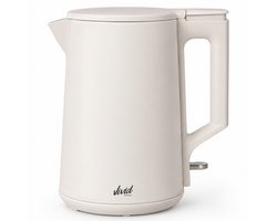 Vivid Green Waterkoker - 1.7L - Dubbelwandig - BPA-vrij - RVS - 2000W - Elektrisch - Beige