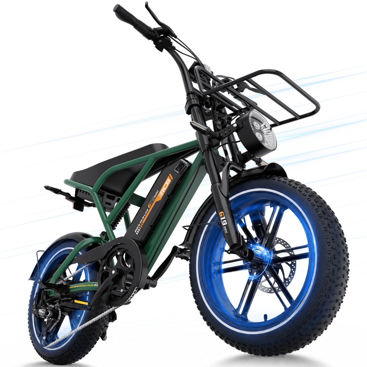 Elektrische Fatbike | koppelsensor | 16"x 4.0 | 250W | Actieadius 80 km | 25 km/u | 7 Gang | App,NFC - Mini Edition