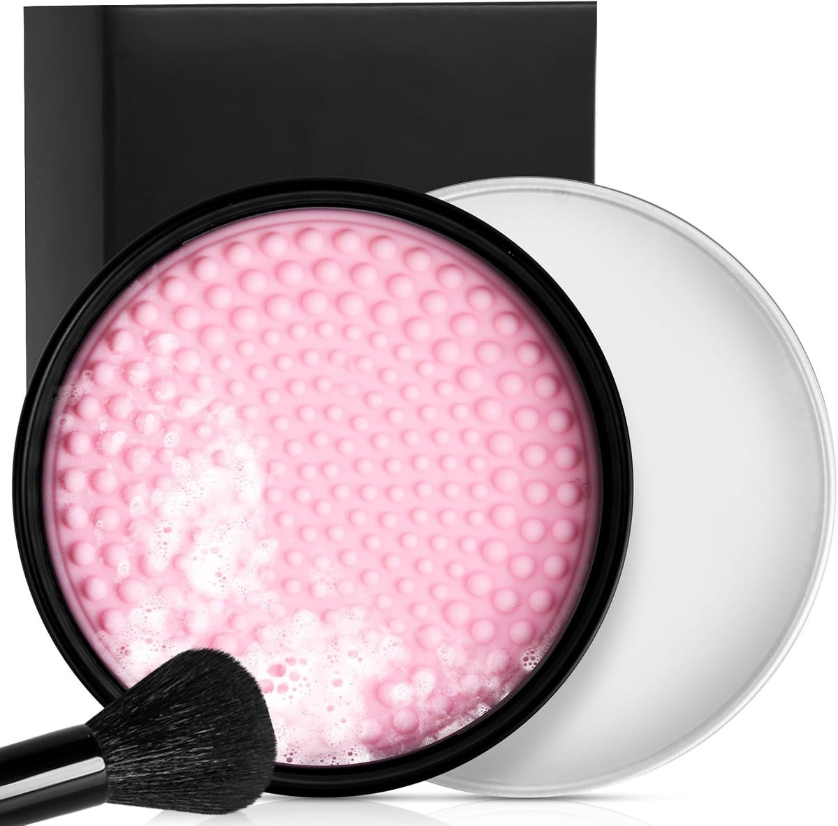 Makeup Borstel Reinigingsbalsem, Effectieve Kit voor Schoonmaken van Make-up Brushes, Solid Zeep voor Borstelonderhoud en Kleurverwijdering