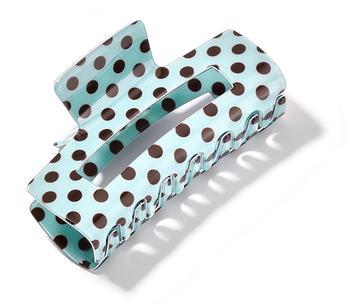 Haarclips met stippen, dagelijkse pvc-accessoires - meerblauw