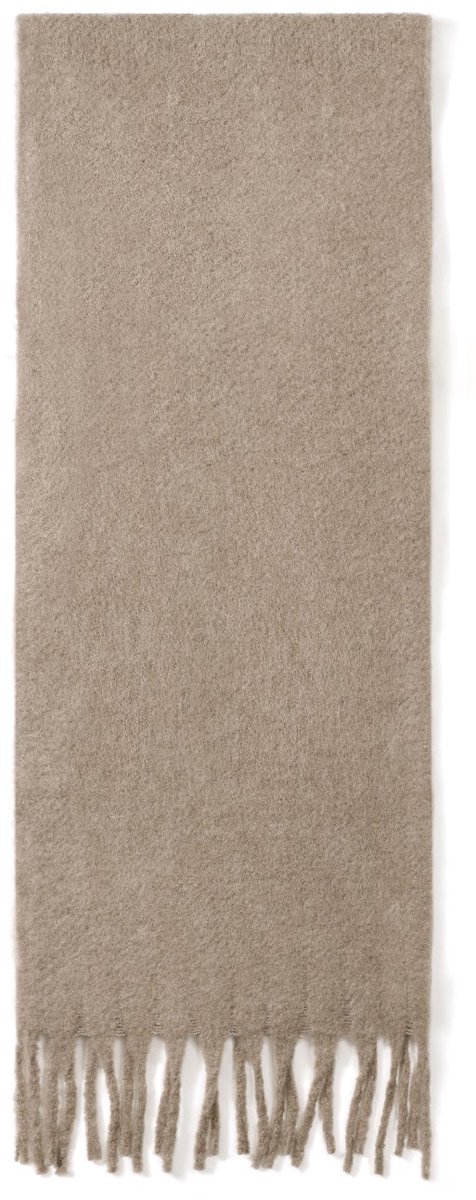 Wintersjaals, effen kleur, eenvoudig, polyester, dagelijkse accessoires - khaki