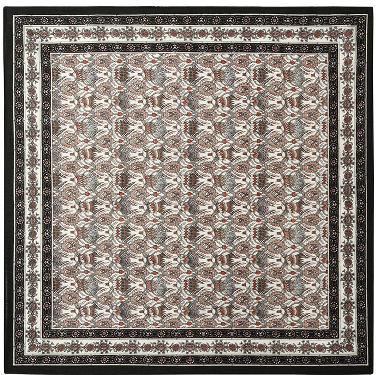 Wintersjaals in gemengde kleuren, retro fluweel, dagelijkse accessoires - Zwart