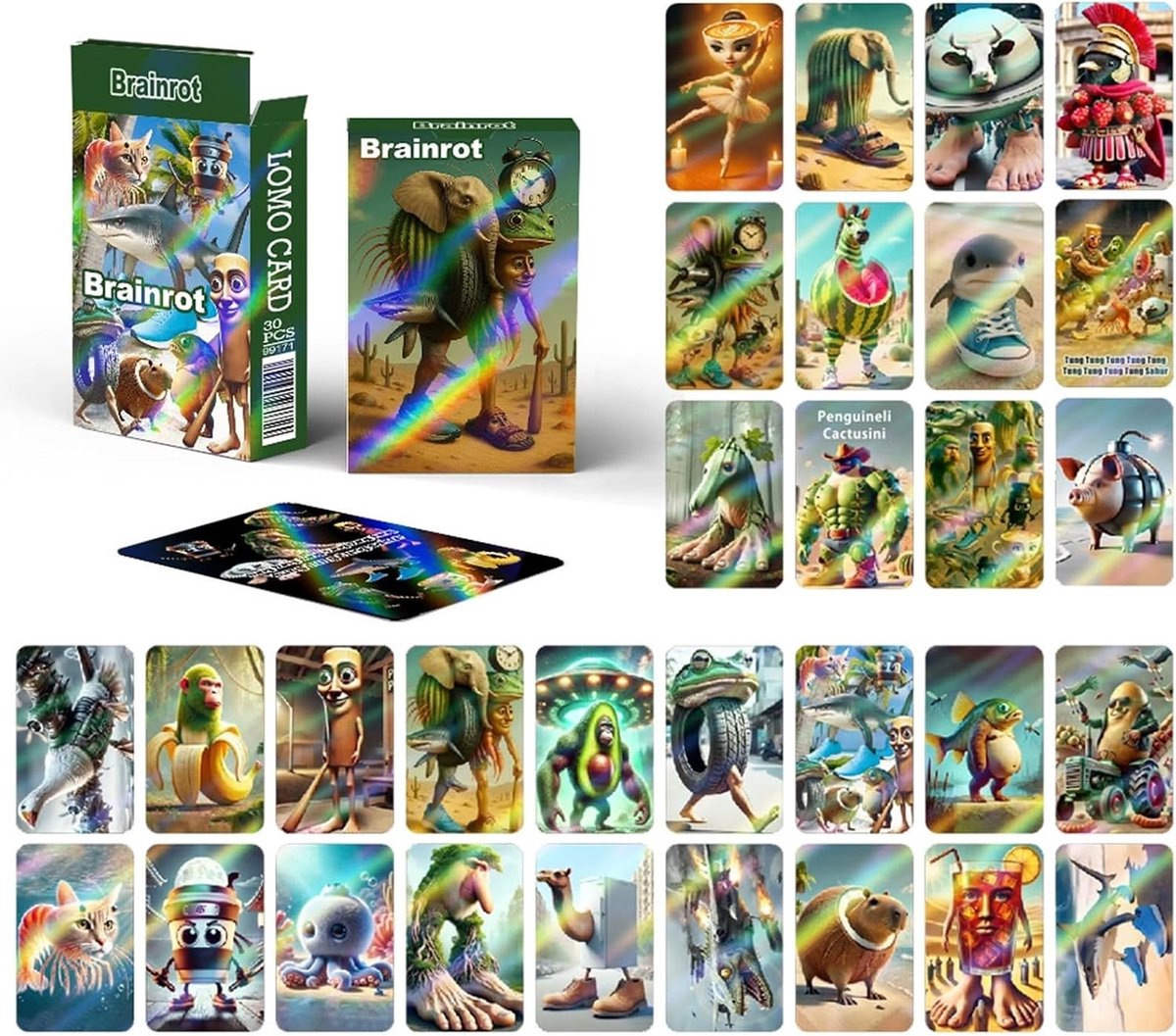 30 Stuks Fantasy Dieren Illustraties Kaarten - Creatieve Speelkaarten voor Kinderen en Volwassenen, Perfect voor Spelletjes en Verzamelingen