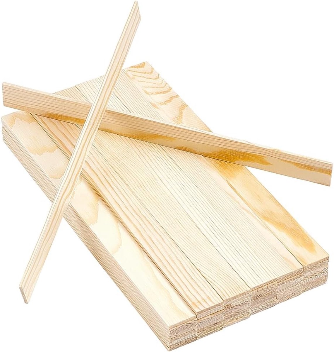 55 stuks vierkante houten pluggen van natuurlijk grenenhout, 305 mm lengte, perfect voor knutselprojecten, modelbouw en DIY creaties