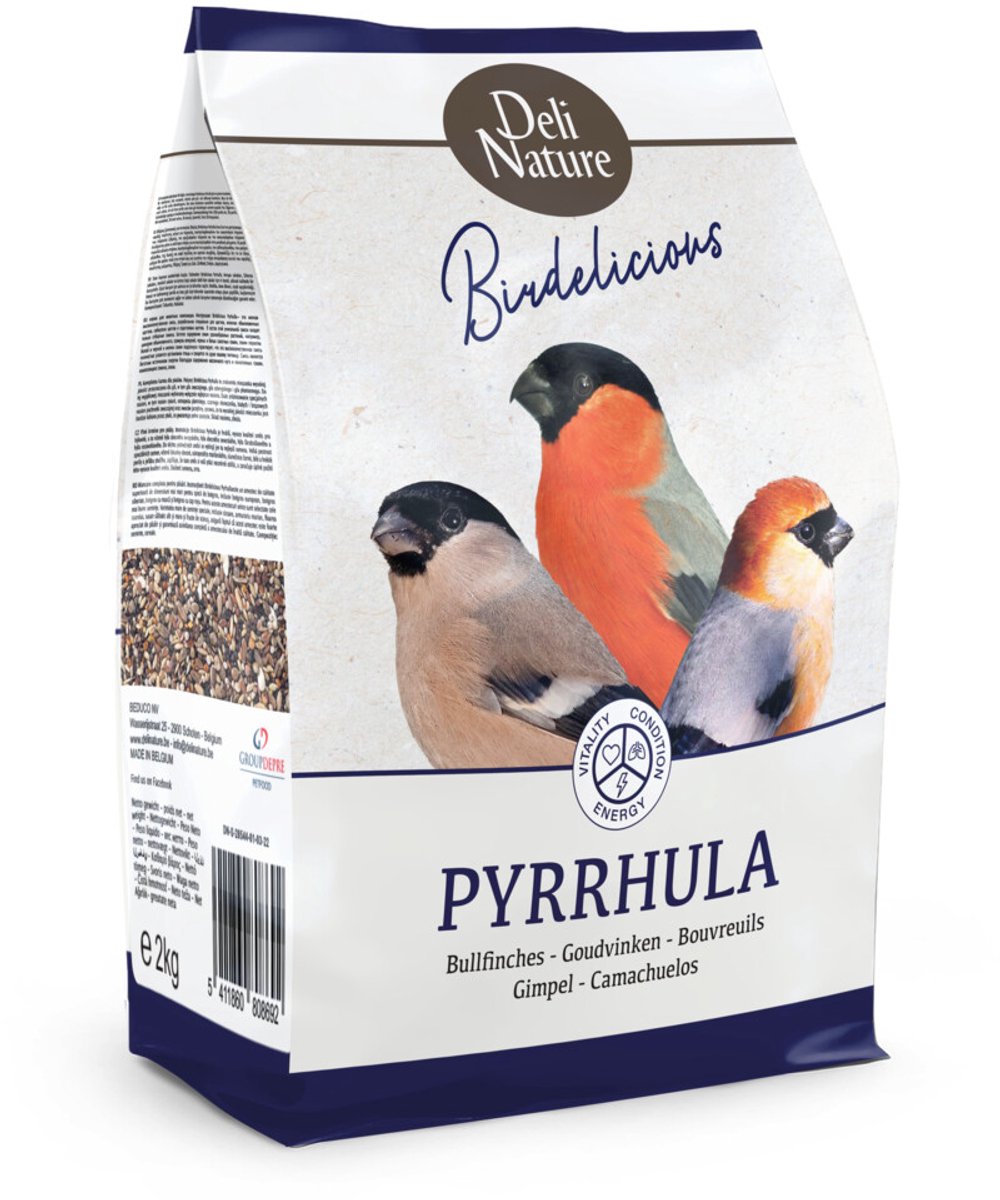 Deli Nature Pyrrhula Goudvinken Birdelicious - 4 x 2 kg - Voordeelverpakking