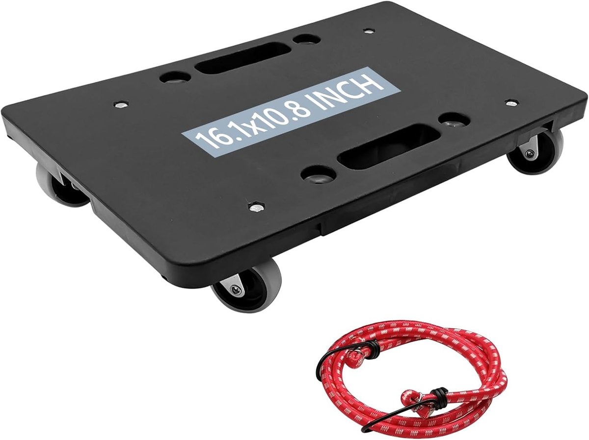 Meubelverhuizer - Zwart - 16 inch - Heavy Duty Dolly Kar met Vergrendelingsontwerp - Voor Meubels en Apparaten