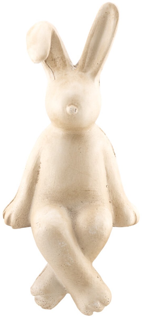 Aardewerk ornament bunny zittend L wb