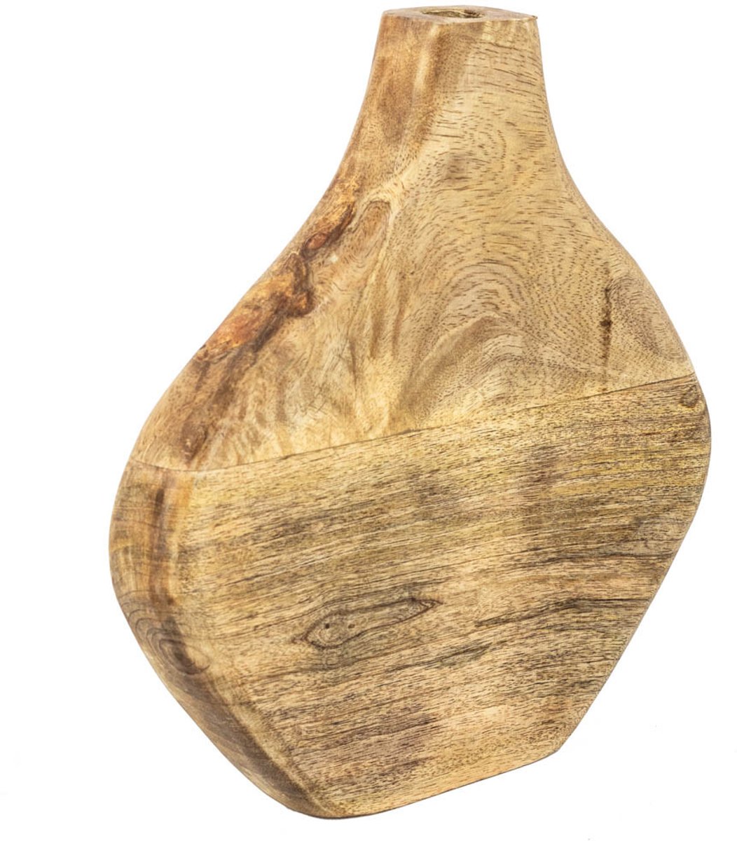Houten vaas organisch naturel