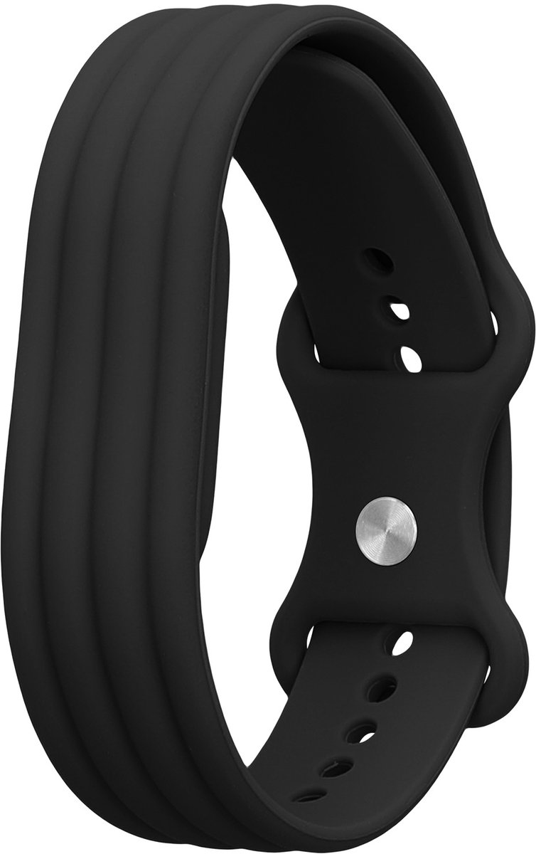 kwmobile horlogebandje geschikt voor Google Fitbit Air polsband - Smartwatch bandje van TPU - Activity tracker horloge band in zwart