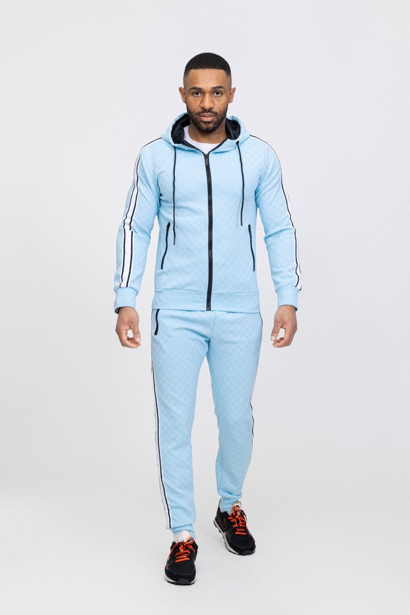 Zayne Milano - Sky Bari - Heren Joggingpak - Lichtblauw - Style-Italie