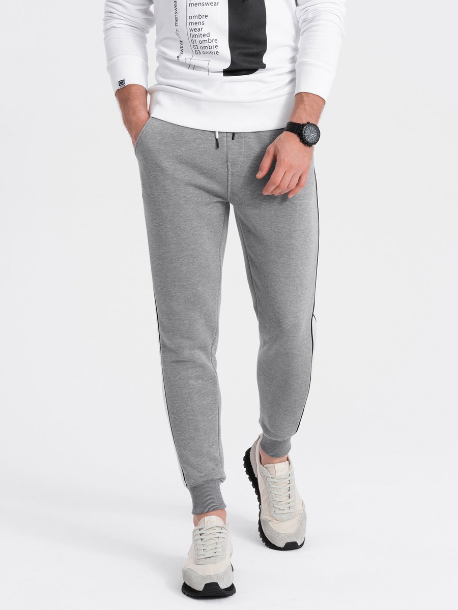 Ombre - Joggingbroek Heren - Grijs - Zachte Stof - Sportief