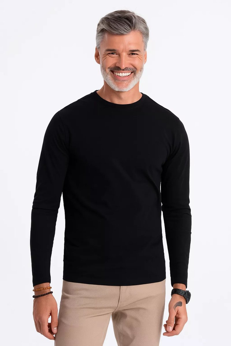 Ombre - Longsleeve Heren - Zwart - Urbina - Modaitalia