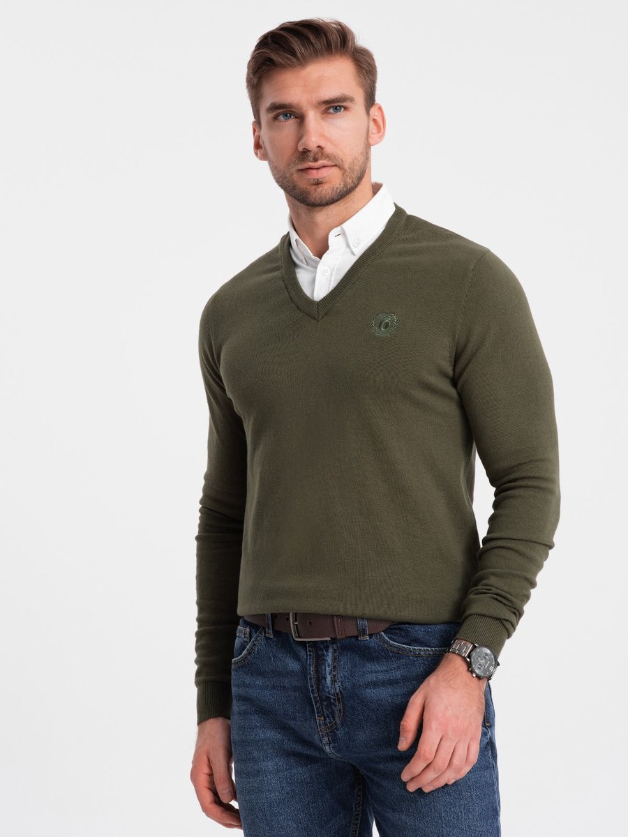 Ombre - Vaste Overhemd Kraag - Groen - Cosenza - Dunne Zomerse Kleding