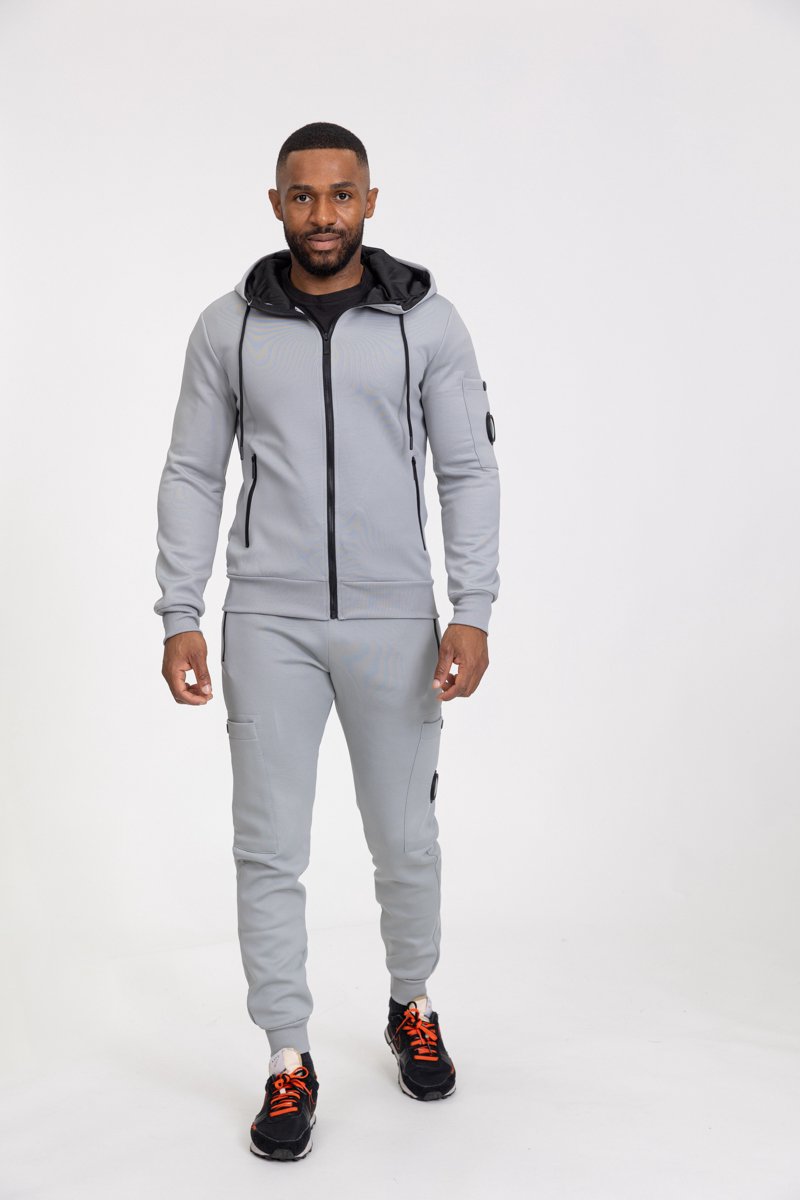 Zayne Milano - Heren Joggingpak - Grijs - Zachte Stof - Italianstyle