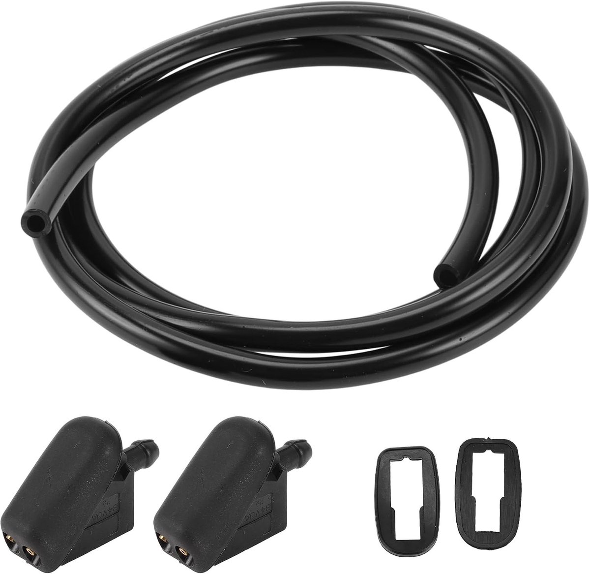 Voorruitspuitmond met pakking en vloeistofslang voor Mini Cooper Hatchback en S (R50, R53) 2002-2006 - Zwart, vervangingsonderdeel, auto-accessoires, onderhoud