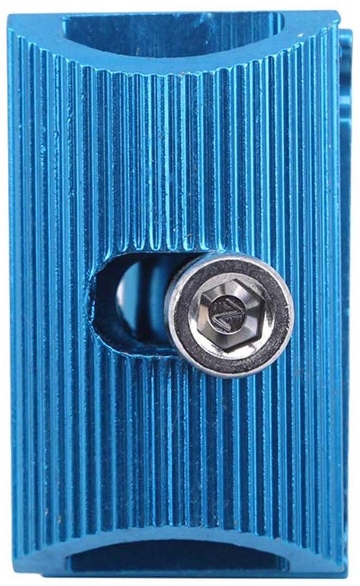Fiets zadelpenklem Kop Eenheid Aluminium Blauw