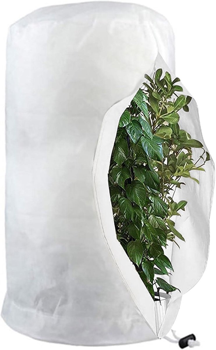 Plantenhoes 120x180 cm - Gevouwen Vliesdoek als Vorstbescherming - Herbruikbare Beschermhoes voor Planten op Terras en in Tuin