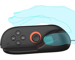 PlayCool Nintendo Switch 2 Joy-Con MouseGrip Set van 2 – Draagbare Beugels voor Joy-Con Controllers – Ergonomische Grip voor Muismodus – Zwart