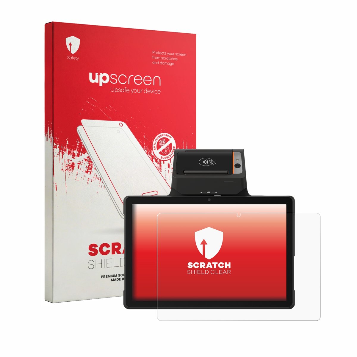 upscreen - Screenprotector voor Sunmi P3 Mix 58mm - Folie Beschermfolie transparant