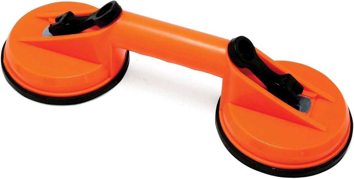 Zuignap Lifter - Deuktrekker Glaslifter - Voorwerpen Verplaatsen - Hoge Draagkracht - 100 kg - Zwart