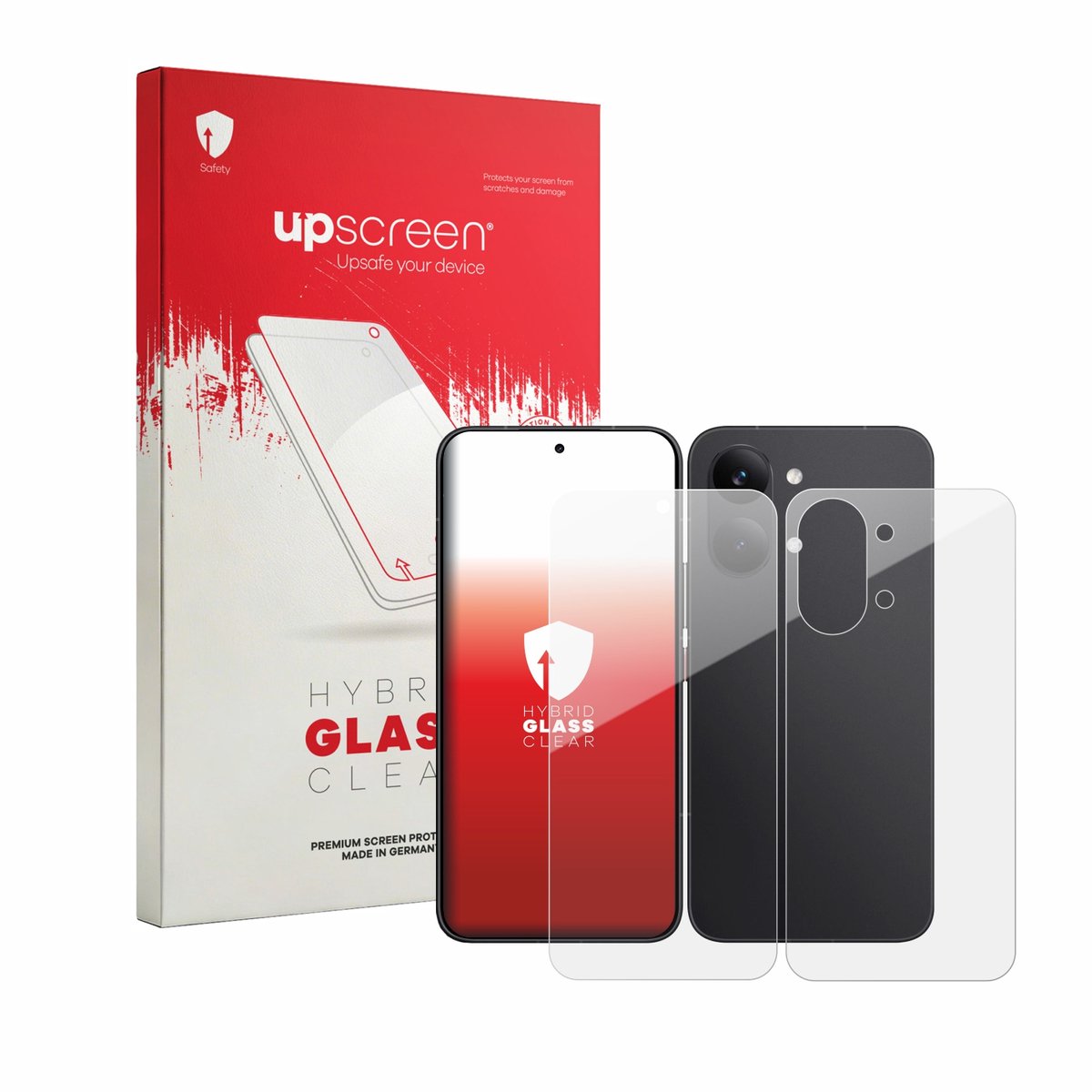 upscreen - Screenprotector voor Xiaomi Poco X8 Pro Max (Voor+Achter) - Folie Beschermfolie Beschermglas transparant