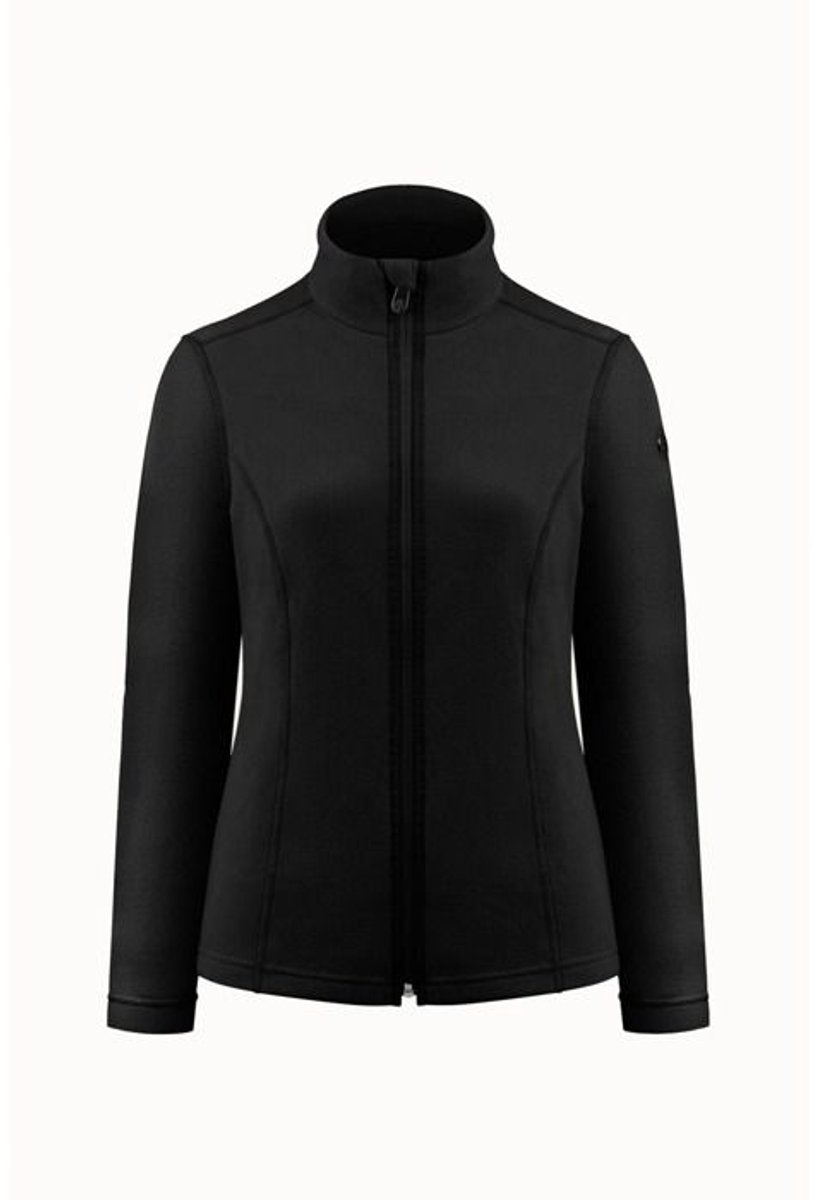 Poivre Blanc Ruby Micro Fleecevest Dames Full Zip Zwart