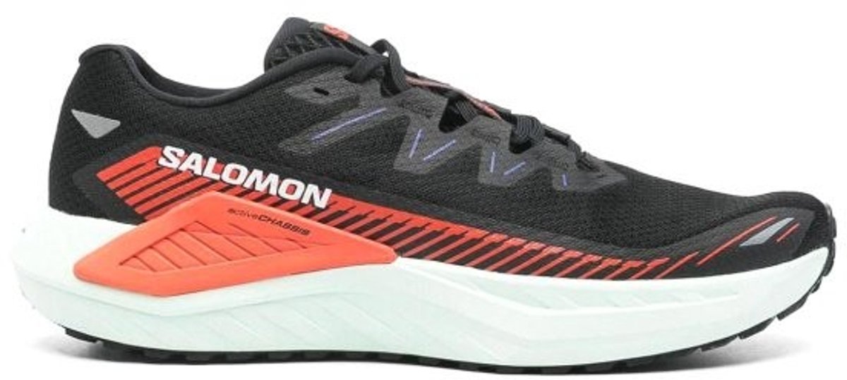 Salomon DRX Defy Grvl - Hardloopschoen - Zwart/Kers/Baai - 40 2/3