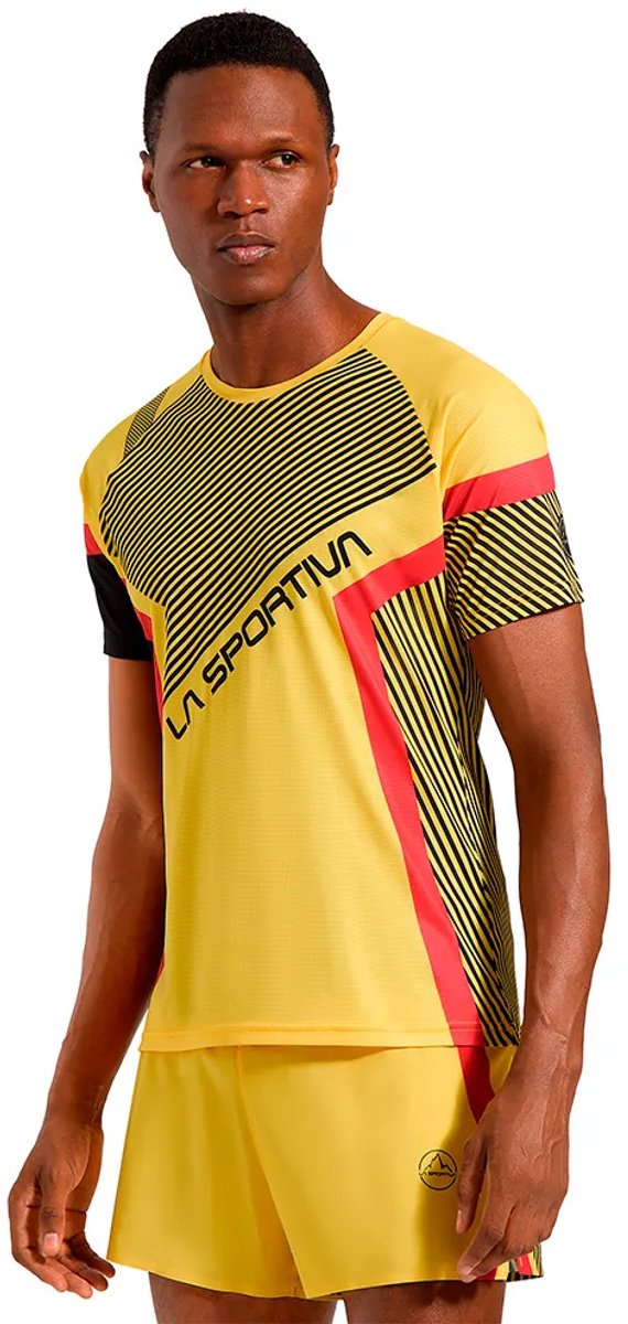 La Sportiva Flow T-shirt Met Korte Mouwen Man Zwart
