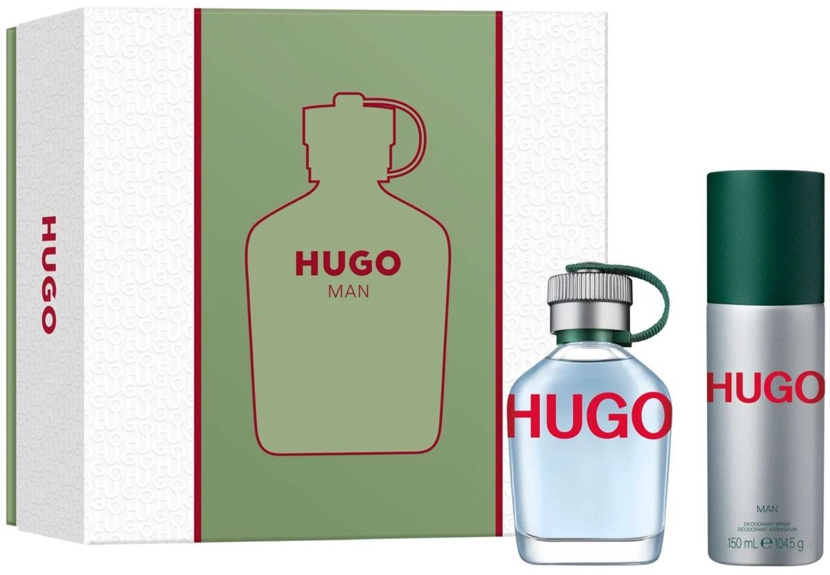 Hugo Gift Set Eau De Toilette (edt) 75 Ml And Deospray 150 Ml 75ml