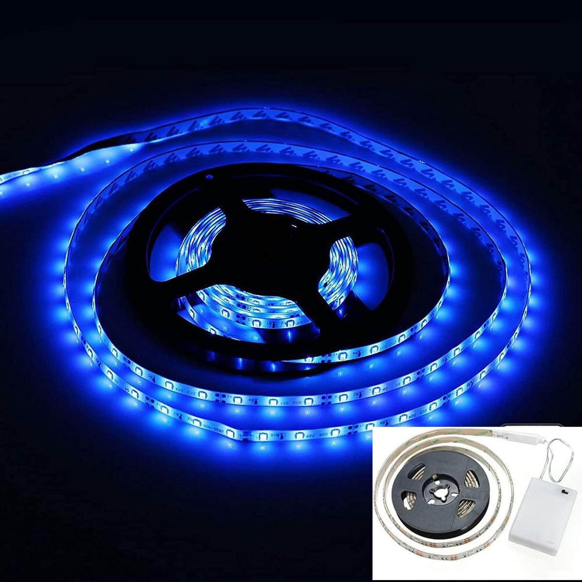 Mixtooltoys Ledstrip, werkt op batterijen, led-lichtsnoer, 1 m, 30 leds, 5050 SMD, flexibel licht - ShopVlot