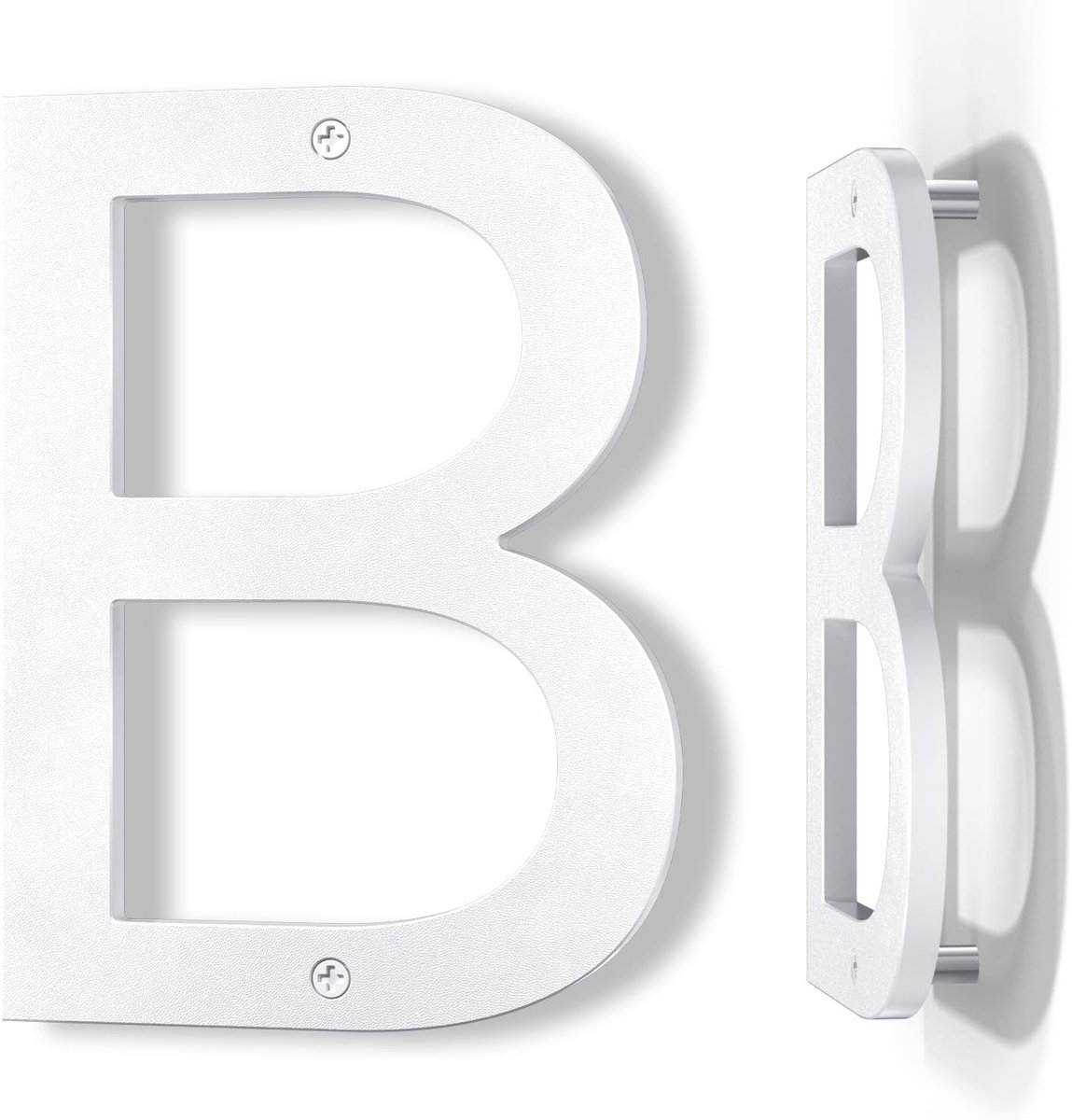 Huisnummer - Wit - 20 cm - Weerbestendig ABS met 3D-effect - Voor Buitengebruik