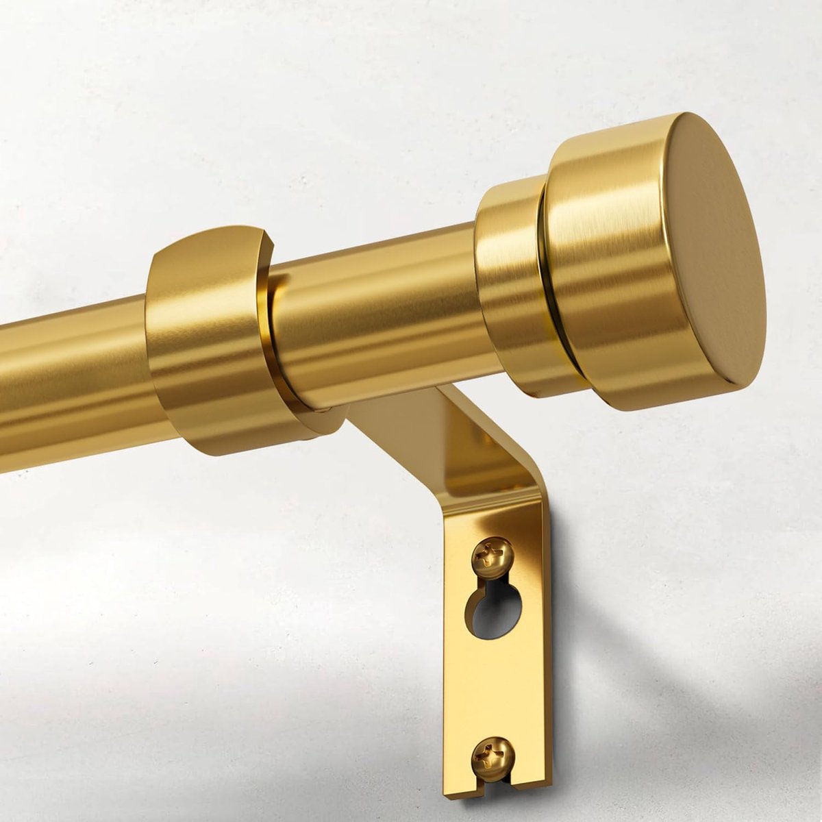 Gormena Gordijnroede Goud Uittrekbaar 80-292 Cm,Zware Belasting tot 15 KG - ShopVlot