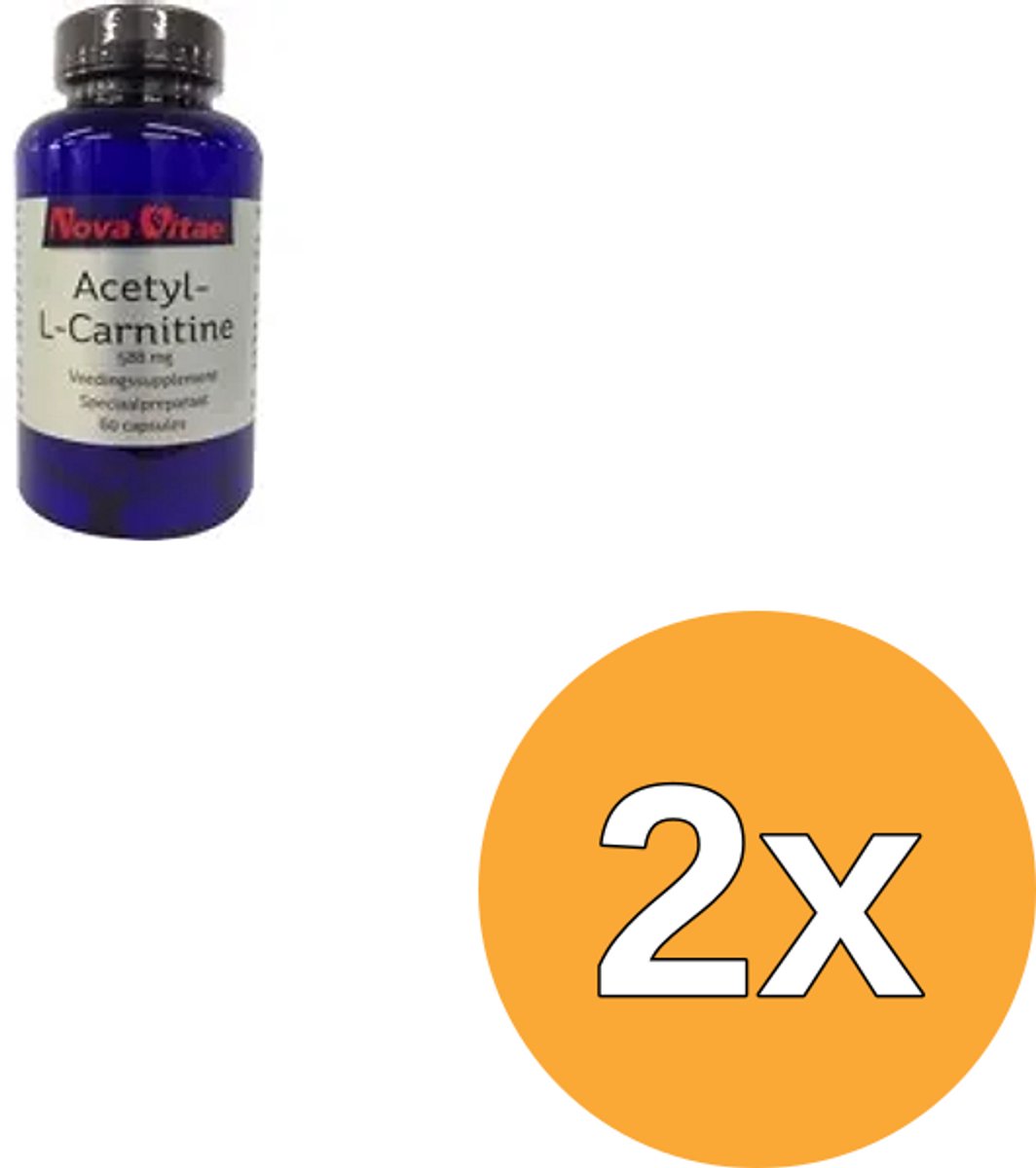 2x Nova Vitae Acetyl l carnitine 588 mg (60 vega capsules)