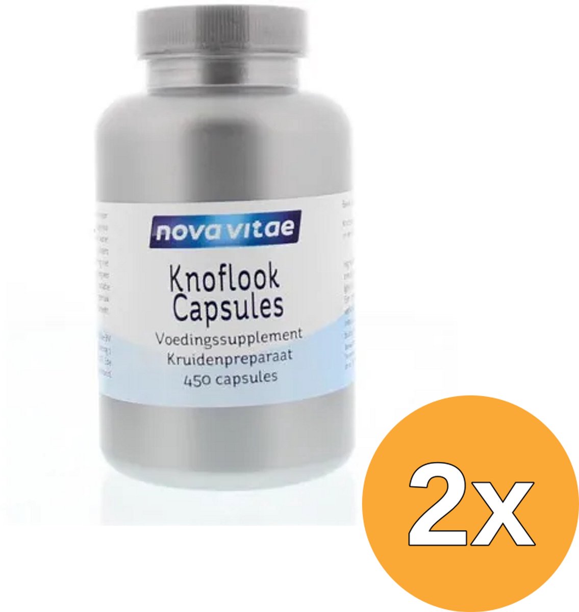 2x Nova Vitae Knoflook 270 mg (450 capsules)