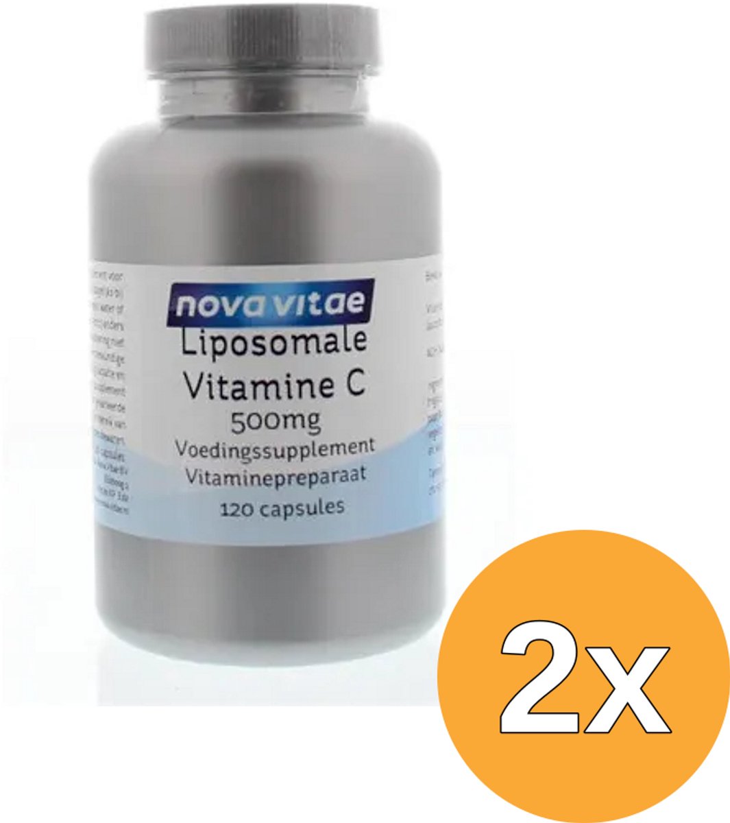 2x Nova Vitae Liposomaal vitamine C (120 vega capsules)