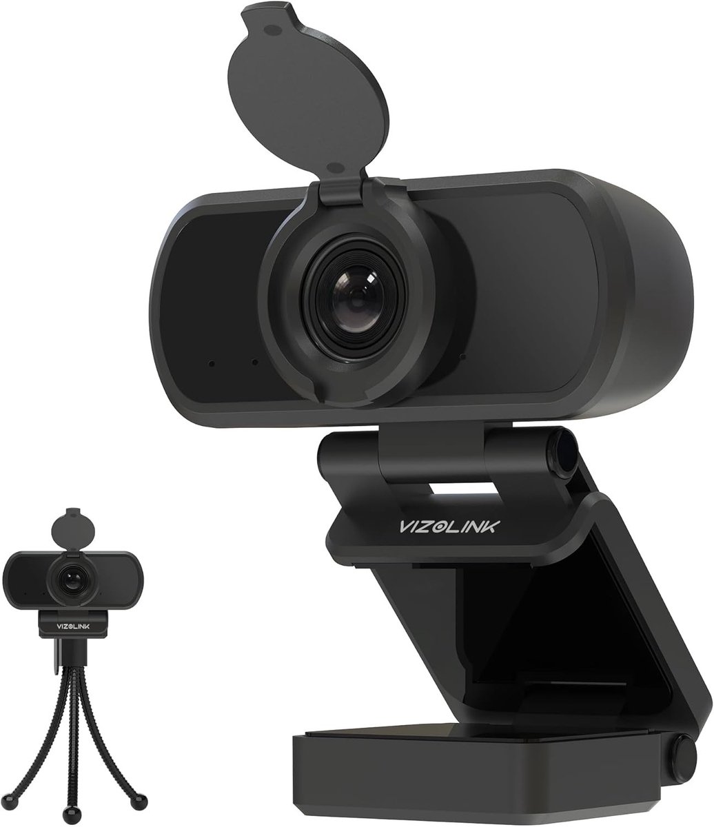 Webcam - Full HD - 1080p - Met Dubbele Microfoons en Ruisonderdrukking - Voor Videogesprekken