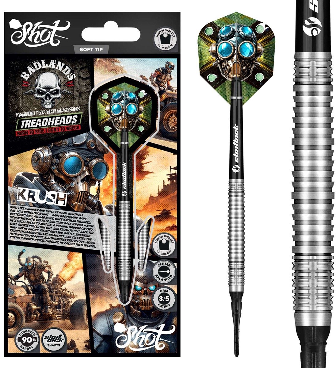 Shot Badlands Krush 90% - Soft Tip Darts