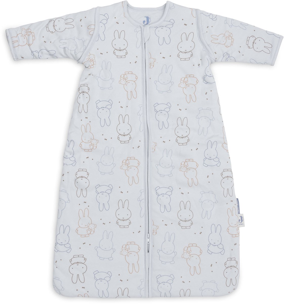 Jollein Schlafsack mit abnehmbaren Ärmeln 110cm Miffy Moments - Cloudy Blue