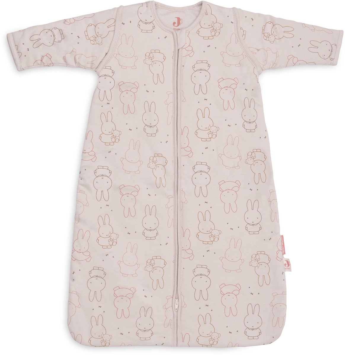 Jollein Slaapzak met afritsbare mouw 70cm Miffy Moments Silk Rose