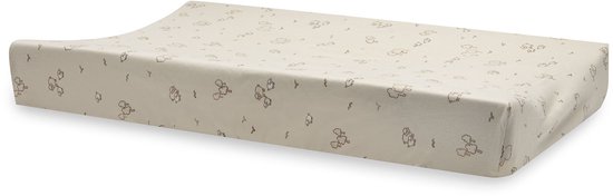 Jollein Wickelauflagenbezug Jersey 50x70cm - Woolly — afbeelding 2
