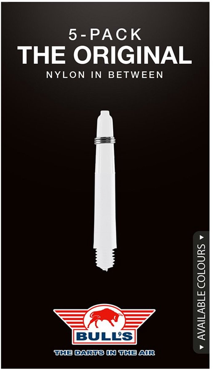 Bull's Nylon The Original Shaft + ring In Between White 5-pack van Bull's — afbeelding 5