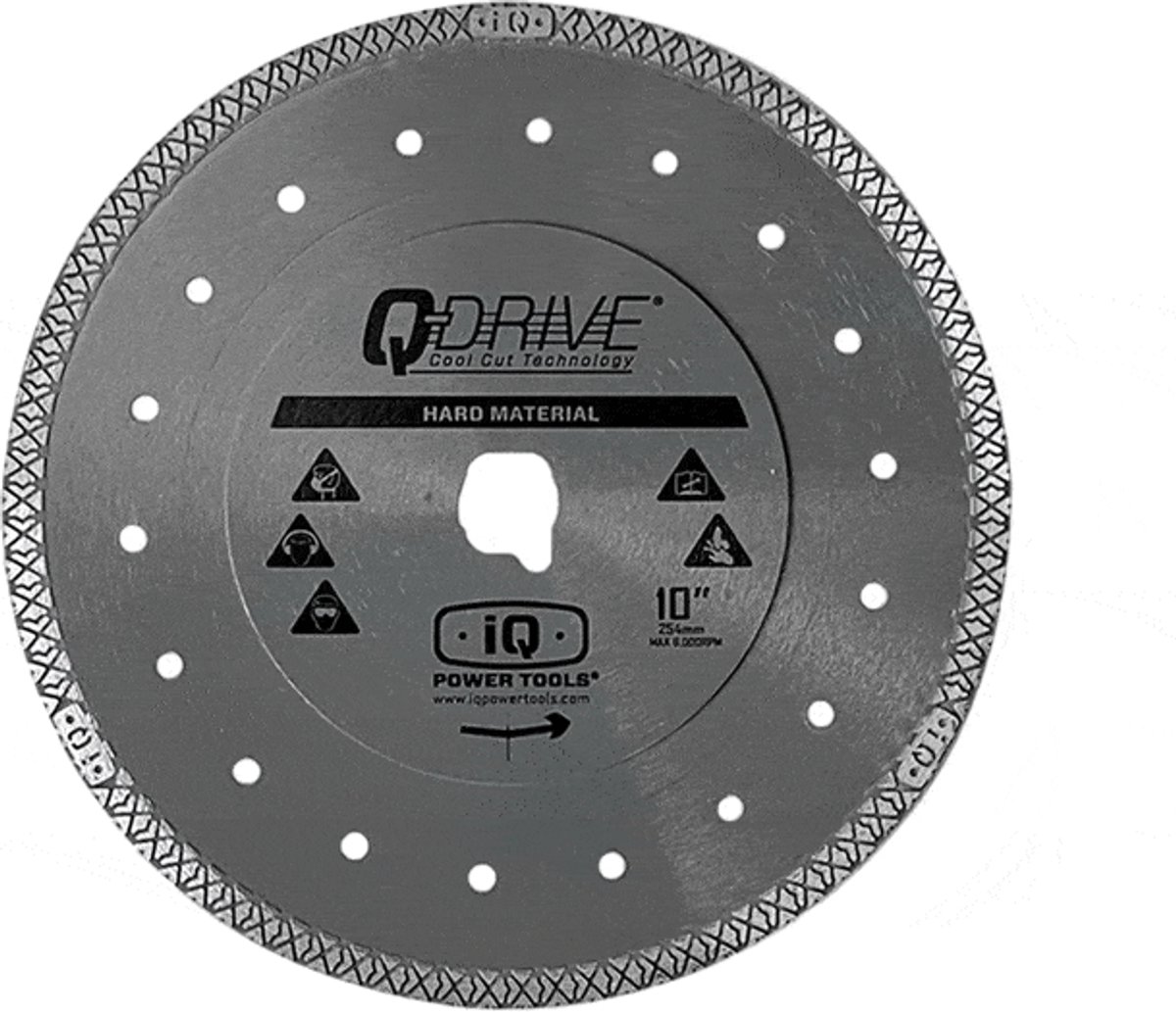 iQ Power Tools Diamantschijf 254mm Hard materiaal - Q-Drive Cool Cut