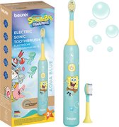 Beurer SC 11 SpongeBob Elektrische Tandenborstel Kind – Sonische Tandenborstel voor Kinderen 3-12 jaar – Tot 65.000 Bewegingen/min – 2 Opzetborstels 3+ & 6+ – USB-C – Aqua Blue
