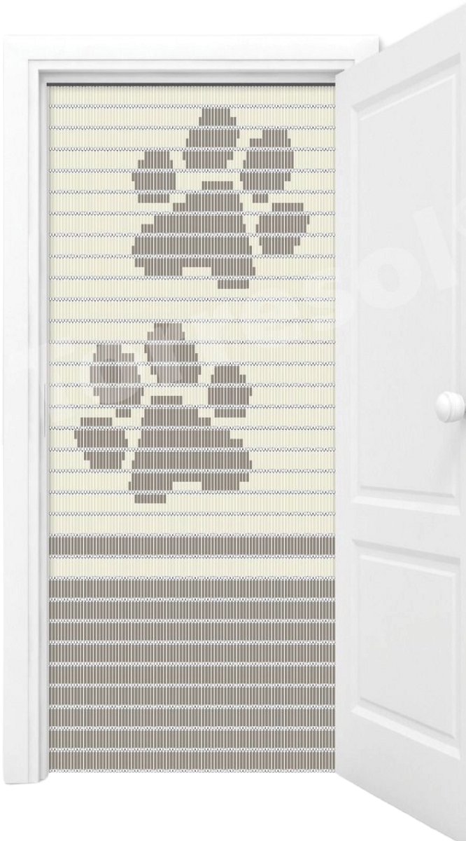 vliegengordijnenexpert vliegengordijn honden poot 90x210 cm creme zand kleur. — afbeelding 5