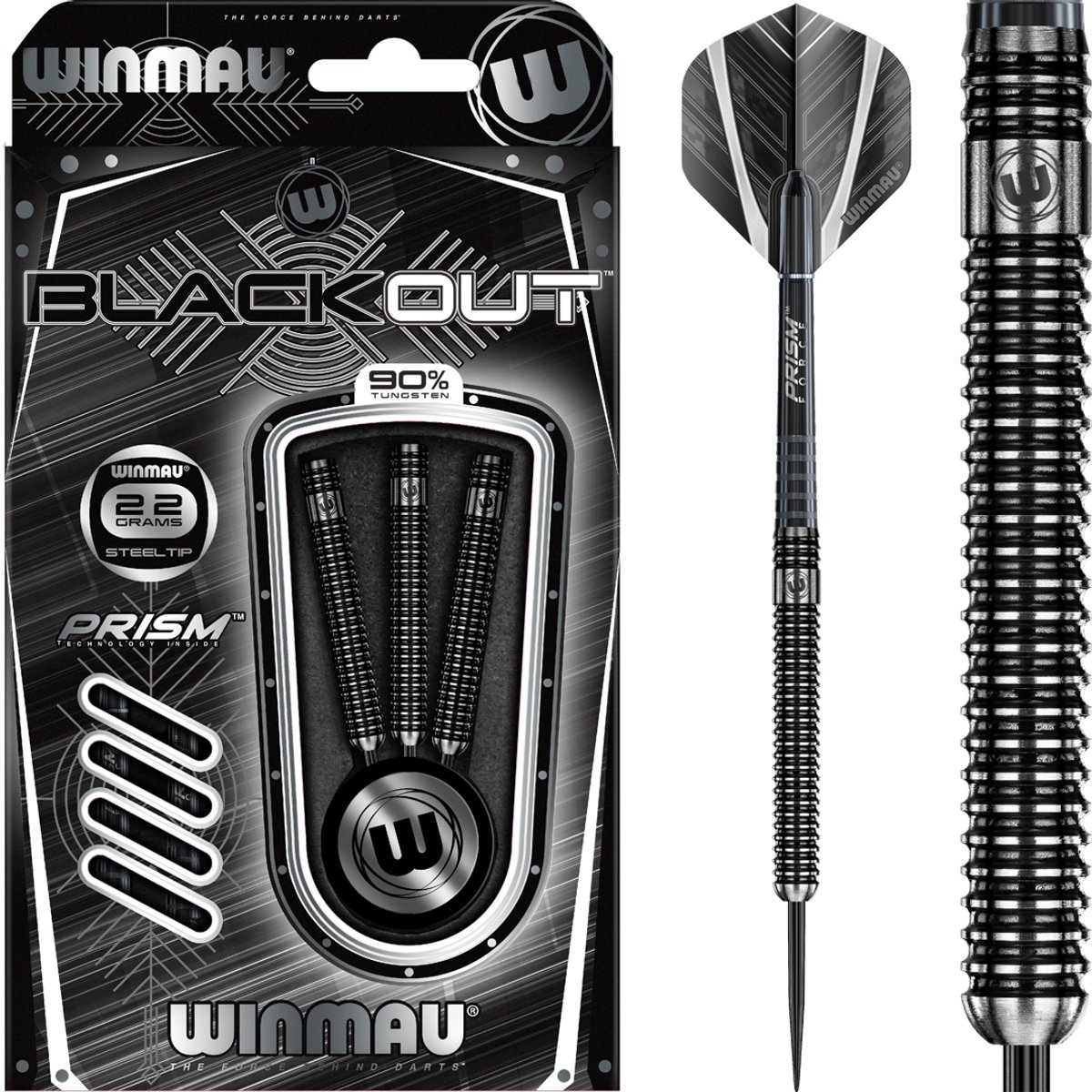 Winmau Blackout 1 90% 26 gram - Dartpijlen