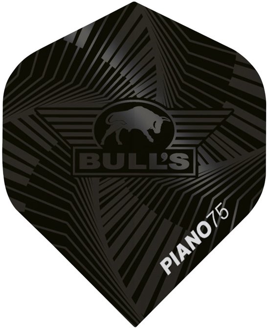Bull's Flights Piano 75 nr.2 Black 5 Pack van Bull's — afbeelding 2