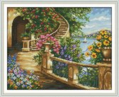 Artstudioclub®  borduurpakketten volwassenen 43×35cm  balkon