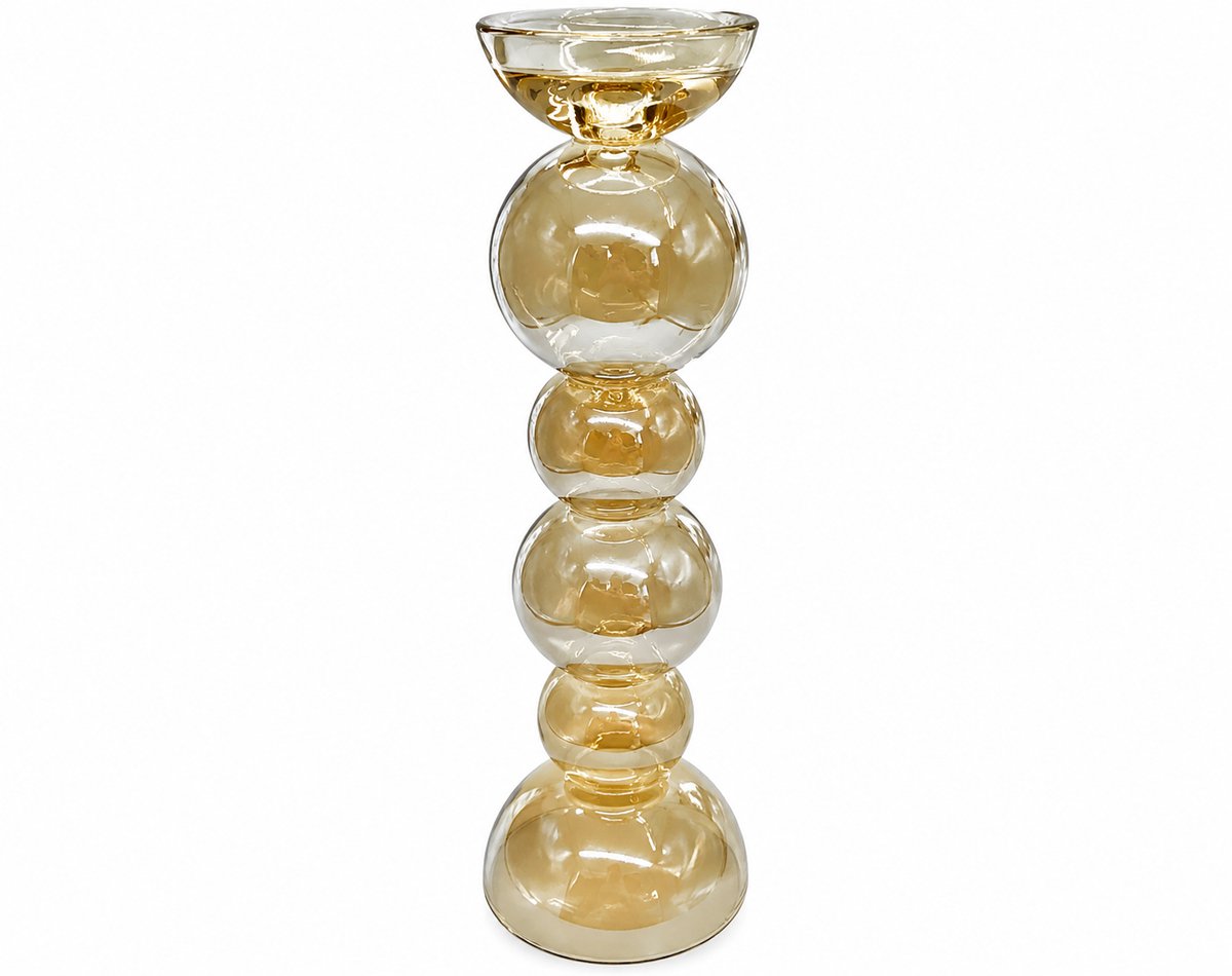 Colmore by Diga-kaarshouder-Alouette-kristalglas-Gold luster-12x38cm