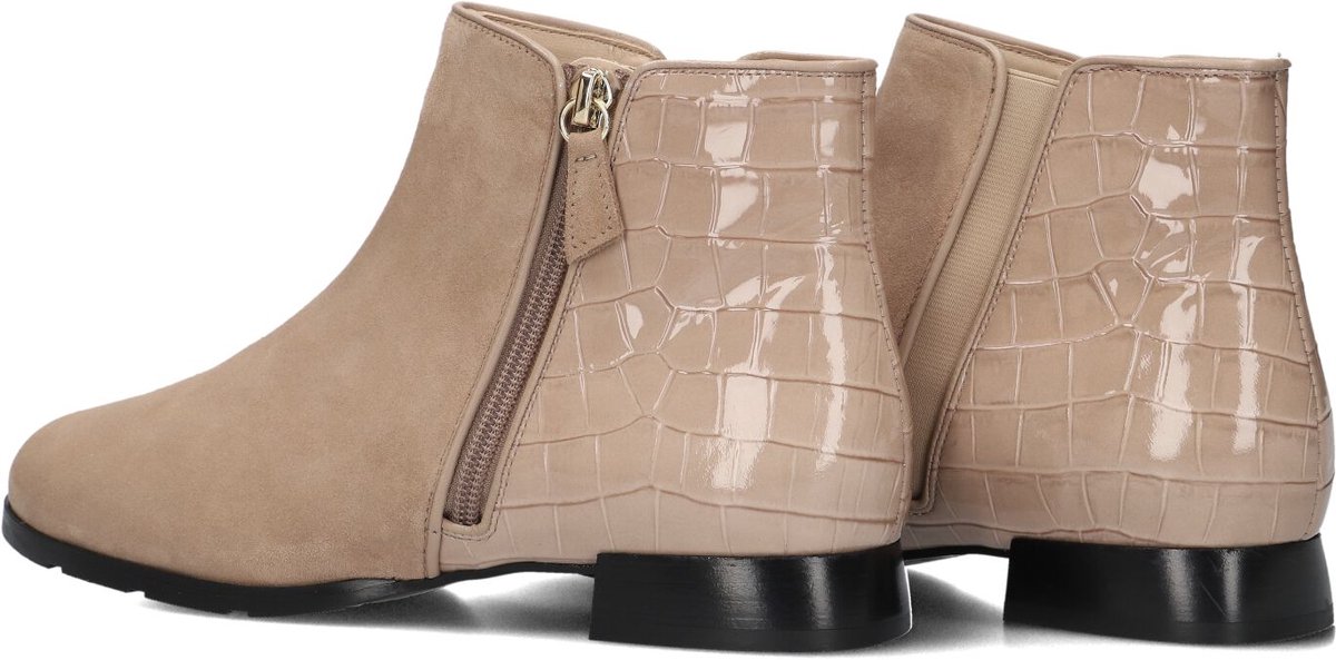 Hassia Madeira Enkellaarsjes - Enkelboots met rits - Dames - Beige - Maat 37,5